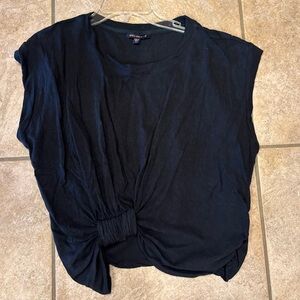 Skies Are Blue Black Short Sleeve Top